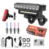 Luz de bicicleta de alto brillo con bocina de alto decibelio, luz de iluminación nocturna para bicicleta, juego de accesorios para equipo de ciclismo al aire libre