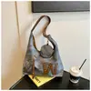 Bolsa Tote Retrô Desgastada Estilo Novo Verão 2026 Feminina Grande Capacidade Bolsa de Ombro Casual para Viagem Bolsa de Mão