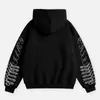 Cardigan com design estampado outono e inverno personalizado INS transfronteiriço Y2K, moletom com capuz unissex, jaqueta retrô solta, atacado