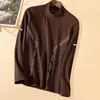 Camiseta básica unisex de cuello medio, terciopelo de doble cara, terciopelo alemán, otoño e invierno, forrada de polar, engrosada, cálida, versátil, corte ajustado