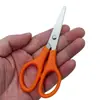 Tijeras Pequeñas para el Hogar, Tijeras de Oficina Multifuncionales de Acero Inoxidable, Tijeras de Seguridad para Niños, Tijeras para Cortar Papel Hechas a Mano para Estudiantes