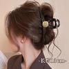 Pinza de Tiburón con Lazo Consciente del Diseño para Nicho, Sensación de Alta Gama, Pinza de Garra para Cola de Caballo Alta para la Parte Posterior de la Cabeza, Pinza para el Cabello Linda y Elegante