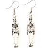 Joyería caliente de Halloween al por mayor horror calavera telaraña aretes colgantes de murciélago para mujer joyería gótica regalo
