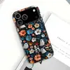 Película para iPhone 18PM com capa retrô de pintura a óleo floral de fantasma, best-seller de Halloween transfronteiriço