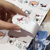 Álbum de Almacenamiento de Tarjetas Pequeñas de Alto Valor, Mismo Estilo que el Libro Rojo, Álbum de Tarjetas de Hojas Sueltas A5 de Cuero Sintético Kt Cat Sushi