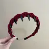 Diadema de Terciopelo de Alta Gama con Lazo y Diseño de Ola Dentada, Pinza para el Cabello Estilo Francés para Dar Volumen en la Coronilla, Accesorio para el Cabello de Boutique