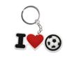 Llavero colgante de fútbol deportivo Goma blanda de PVC Hebilla decorativa DIY Adornos para mochila Regalos decorativos de Amazon venta al por mayor