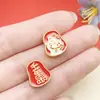 Estilo Francés Antiguo Dorado Arena Paz y Riqueza Cuentas DIY Joyería Hecha a Mano Accesorios para Pulseras Accesorios con Cuentas de Texto