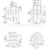UU15.7 Bobina de Transformador de Alta Frecuencia Ranura Doble Horizontal Pines 3+3 1502
