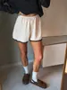 Nuevos shorts casuales de satén de tiro bajo 2026 primavera transfronterizos pantalones deportivos europeos y americanos elegantes versátiles para el trabajo pantalones rectos