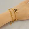 Moda Europeia e Americana Aço Titânio Novo Design Pulseira Senso de Personalidade Luxo Leve Coringa Combinação de Pulseiras Casais Fabricantes Atacado