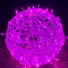 Luzes Coloridas de LED Cheias de Estrelas Luzes de Bola à Prova d'Água para Exterior Luzes Pendentes para Árvores de Paisagem Iluminação de Engenharia Luzes Decorativas de Feriado Super Flash