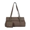 Bolsa tote minimalista estilo coreano para mulheres, nova moda outono 2026, grande capacidade, para trabalho, uso diário, ombro, axila