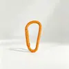 Mosquetão Colorido Pintado em Forma de D Acessórios de Liga Chaveiro para Garrafa de Água DIY Fivela Criativa para Pendurar Bolsa Copo