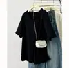 [Especial] 2026 Verano Nueva Moda para Mujer Talla Grande Simple Versátil Camiseta de Punto Jacquard Manga Corta 100kg 9606