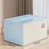 Caixa de Armazenamento Doméstica Grande Capacidade Plástico Espessado Caixa Basculante Roupas Colcha Brinquedo Caixa de Armazenamento Caixa de Armazenamento Dobrável