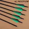 Flechas de Carbono Misturadas com Pena e Borracha 7,8mm Atacado, Pacote com 12, Flechas de Alta Resistência para Uso em Áreas Cênicas ao Ar Livre e Competição de Tiro com Arco