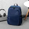 Mochila executiva masculina, nylon impermeável e resistente ao desgaste, bolsa para laptop para o trabalho e deslocamento, mochila escolar de cor sólida transfronteiriça para estudantes universitários