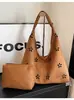 Bolso Estilo Universitario Transfronterizo para Mujer Bolso Tote Hueco Casual para Mujer Bolso de Hombro de Gamuza Estilo Extranjero Bolso de Axila para Viajes de Negocio de Mujer