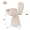 Taburete Giratorio de Maquillaje Estilo Ins Lujo Ligero Italiano Silla con Respaldo para Dormitorio Tocador de Salón de Belleza Silla para Manicura Modelo Popular