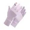 Guantes de Seda Helada Refrescantes con Protección Solar de Verano para Mujer, Anti-UV, Pantalla Táctil, Antideslizantes, Transpirables para Exteriores, para Ciclismo, Conducir, Vehículos Eléctricos