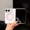 Adecuado para Funda de Teléfono Móvil Iphone18Duo, Funda Magnética Plegable de Alta Transparencia para Apple 18D, Anticaídas, Funda Protectora Transparente Integral