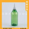 Botella de 300 ml con tapa puntiaguda, cuello largo, verde, botella de plástico con boquilla puntiaguda de 300 ml, botella para inyección de agua con tapa puntiaguda, botella para loción con boquilla puntiaguda, botella para aceite esencial con boquilla puntiaguda