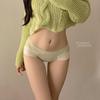 Roupa Íntima Sem Costura Estilo Japonês Simples Peça Única Sem Costura para Meninas Saco de Hip Hop Cintura Baixa Pura Sexy Roupa Íntima de Seda Gelo para Mulheres