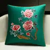 Almofada Decorativa Estilo Chinês Sofá Sala de Estar Capa de Almofada de Encosto Sensação de Alto Padrão Cama Almofada de Encosto Estilo Chinês Com Enchimento Almofada Lombar de Escritório