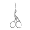Mini Tijeras de Acero Inoxidable, Tijeras Vintage de Grulla, Tijeras Domésticas para Bordado, Cortahilos para Punto de Cruz, Pequeñas Tijeras para Hojas de Té
