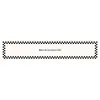 Alfombrilla de cuero para aparador del hogar, borde blanco y negro, resistente a los arañazos, resistente al desgaste, mantel lavable, alfombrilla protectora a prueba de polvo para mueble de TV y zapatero