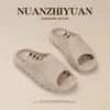 Fábrica de Zapatos Qidan Pantuflas Resistentes al Agua para Mujer, Antideslizantes para Baño Interior, Secado Rápido, Suela Suave, Pantuflas de Pareja para Hombre