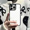 Funda de teléfono estilo coreano del mismo estilo que el influencer con alas de estrella de cinco puntas blancas para iPhone18pro Funda de cristal esmerilado para Apple 17