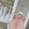 ¡El té en polvo Le En BabySweet! Vestido de Tirantes Rosa con Volantes Ultra-Hada para Niñas 2026 Vestido de Verano para Niños Pequeños