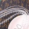 Cuentas redondas de cristal blanco diy hechas a mano para colgar en el coche cuentas redondas con cuentas cuentas sueltas accesorios collar pulsera accesorios de joyería fabricantes lote