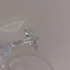 Anillo Cuadrado de Plata de Ley S925 para Pareja Anillo de Flor Retro Francés Perla Diamante Anillo para Mujer Nicho Sentido del Diseño de Lujo Ligero