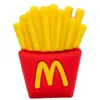 Bestseller Transfronterizo de Amazon [Serie Fujiya] Hamburguesa Papas Fritas Zuecos Charms de Zapato de Plástico Hebillas de Zapato