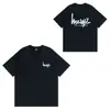 Dropshipping Marca da Moda Camiseta de Manga Curta Letras de Dados Padrão Básico Roupa de Casal Americana Verão Respirável