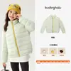 Colección de invierno de Pudding Haru: top versátil para niñas, nuevo estilo de invierno 2026, chaqueta de plumón cálida y cortavientos para niños
