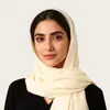 Bufanda Larga Lisa de Chifón de Terciopelo de Alta Calidad y Sofisticada, Pañuelo para la Cabeza con Cabeza de Diamante, Bufanda de Gasa Estilo Malayo Nuevo Kashkha