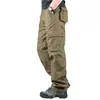 Pantalones de trabajo para hombre con múltiples bolsillos, holgados y de gran tamaño, con protección laboral, informales y rectos, para exportación transfronteriza y comercio exterior