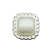Nuevos Accesorios de Aleación con Cuentas de Concha de Encaje Cuadrados Simples de Perla Botón de Fragancia Pequeña Accesorios para el Cabello Material de Bricolaje