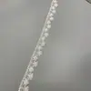 Bordado por Computadora Código de Barras Soluble en Agua Ropa de Mujer Vestido de Novia Decoración Bordado Lencería Encaje Ondulado Adorno de Encaje Pequeño DIY Lolita