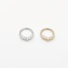 Anillo de Nariz de Acero Inoxidable 316 Transfronterizo Tachuela de Nariz de Zirconia Joyería para Perforación de Nariz Dorada de Lujo de Gama Alta al por Mayor con Diamantes
