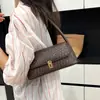 2025 Patrón Tejido Retro Nueva Textura Simple Gran Capacidad Cierre Moda Casual Bandolera Hombro Bolso Cuadrado Pequeño