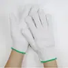 Guantes blancos de protección laboral al por mayor, engrosados y resistentes al desgaste, hechos de punto de algodón puro, guantes de algodón de calidad para jardinería, adecuados para reparaciones de automóviles y trabajos en obras de construcción