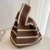 Bolso de Mano Panda Estilo Chino Bolso de Mujer Bolso Tejido Bolso Cubo Versátil Bolso Tote Bolsa de Almuerzo Bolso
