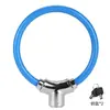 Candado para bicicleta de montaña y carretera, candado de cable de acero engrosado, candado de anillo de aleación, impermeable, anti-corte, candado antirrobo para bicicletas eléctricas