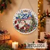Accesorios de pintura de diamantes más vendidos transfronterizos, decoración casera DIY hecha a mano, pintura de perlas con pedrería, adornos acrílicos colgantes con temática navideña