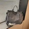 Bolso de Mano de Moda Estilo Coreano para Mujer 2026 Nuevo Otoño/Invierno Versátil para el Trabajo Bolso Tote de Pana Bolso Cruzado Casual